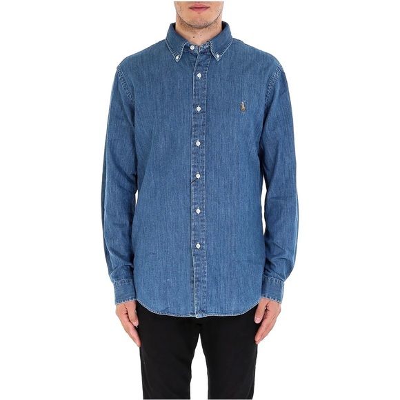 Polo Ralph Lauren Other - Polo by Ralph Lauren Men's (M) Medium Blue Denim Style Oxford Shirt